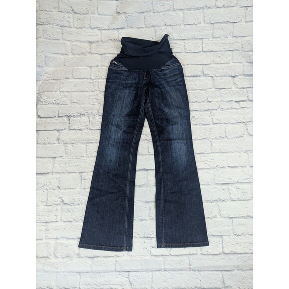 Joe's full Panel dark wash flare maternity jeans 29 Provocateur - Picture 2 of 7